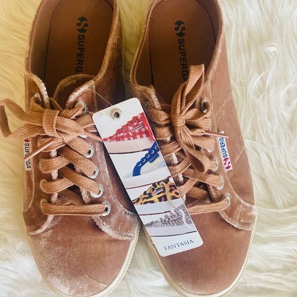 SUPERGA Anthro Pink Crushed Velvet Mules Size 9 - Picture 3 of 7